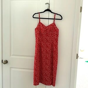 SHEIN dress floral - red M
